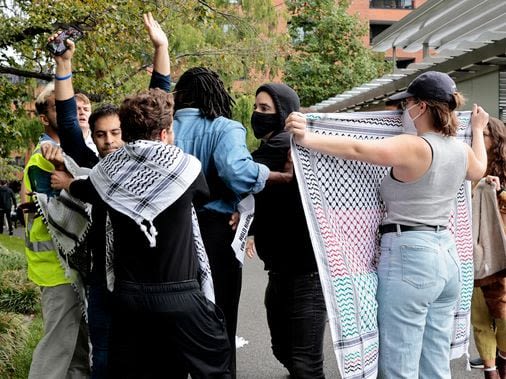 At Harvard, a confrontation during a protest erupts in political controversy — and lands in court - The Boston Globe