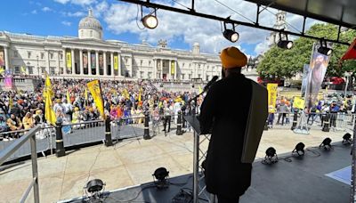 Pro-Khalistanis march across Central London to commemorate 40th anniversary of Operation Blue Star