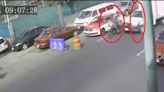 VIDEO impactante: Conductor arrolla a dos motociclistas y un peatón en CDMX