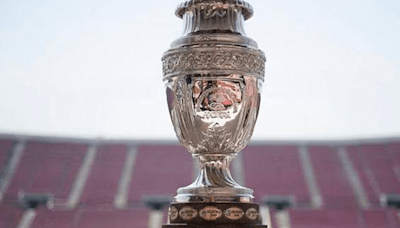 Una Copa América pintada de celeste y blanco