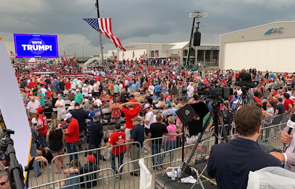Donald Trump rally in Wilmington: Severe weather cancels event