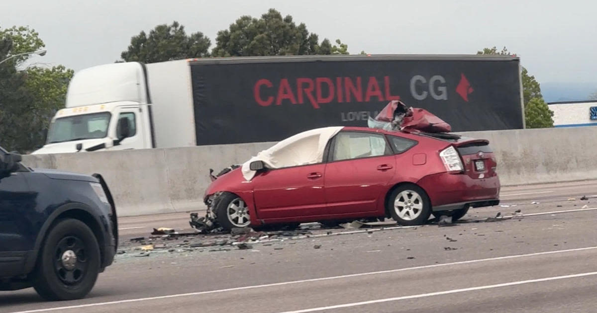 Semi vs. vehicle crash shuts down lanes of Interstate 70 near Denver International Airport for hours