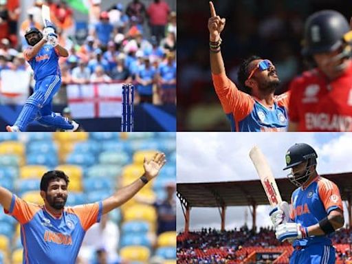 Top 10 Records Broken In Team Indias Thumping Win Over England In T20 World Cup 2024 Semifinals - In Pics