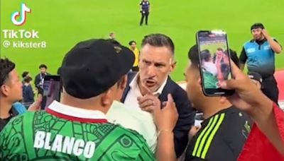 Chaco Giménez se encara con aficionados mexicanos que le reclaman fallas de Santiago