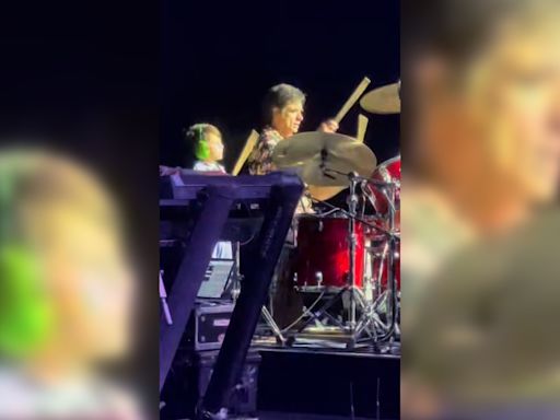 See John Stamos' 6-year-old son Billy play drums during The Beach Boys concert