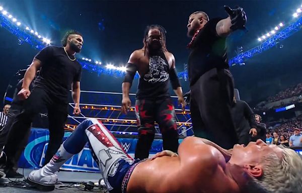 WWE SmackDown results, recap, grades: The Bloodline crush Kevin Owens' throat, put Cody Rhodes through a table