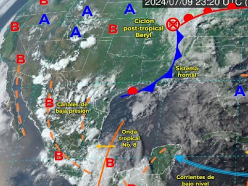 Clima en México este 10 de julio de 2024: Se esperan lluvias, granizo y tornados