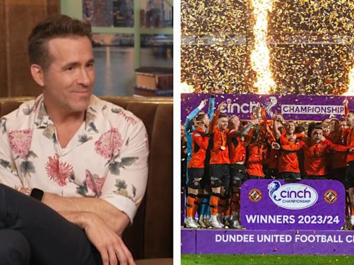 Ryan Reynolds reveals he 'knows' Dundee United as Hollywood star quizzed on Lorraine Kelly's favourite team