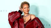 Rihanna shows off natural curls for Fenty Hair launch in Los Angeles