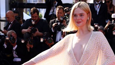 Elle Fanning Channels '70s Vibes in a Gucci Gown at Cannes