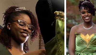 Black Teen Designs Her Prom Dress Inspired by Prince and Frog Disney Movie