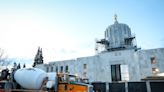 Big pour: New foundation takes shape at Oregon State Capitol building