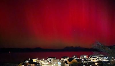 Una intensa tormenta solar causó auroras australes en Ushuaia