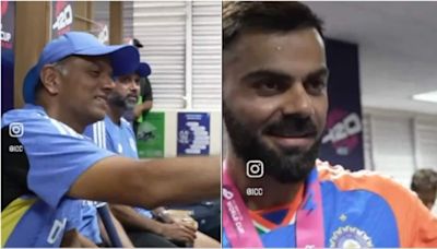 'Three whites ticked off, 1 red to go': Dravid's loud and clear message to Virat Kohli during dressing room celebrations