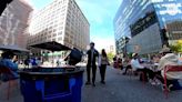 Robots in the Big Apple: Robo-trash cans patrolling New York plaza make friends, creep out some