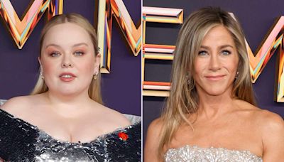 Nicola Coughlan Fangirls Over Posing Beside Jennifer Aniston on Emmys 2024 Red Carpet: 'She's Rachel!'