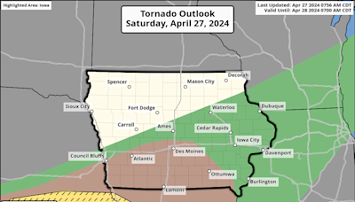 Could more tornadoes be headed to Iowa? The National Weather Service forecast