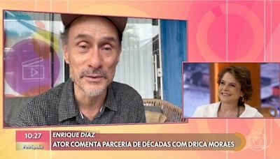 Enrique Diaz homenageia Drica Moraes e brinca sobre história de quando os dois namoravam: 'Mania estranha'