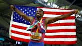 American Noah Lyles wins 200 meter World Athletics championship, matching his 100 gold