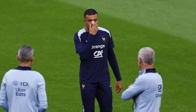 Mbappe trains at Euro 2024 with bandaged nose, online post sparks curiosity