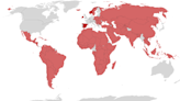 El mapa que muestra los países que reconocen al Estado palestino y los que no