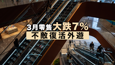 3月零售大跌7% 不敵復活外遊