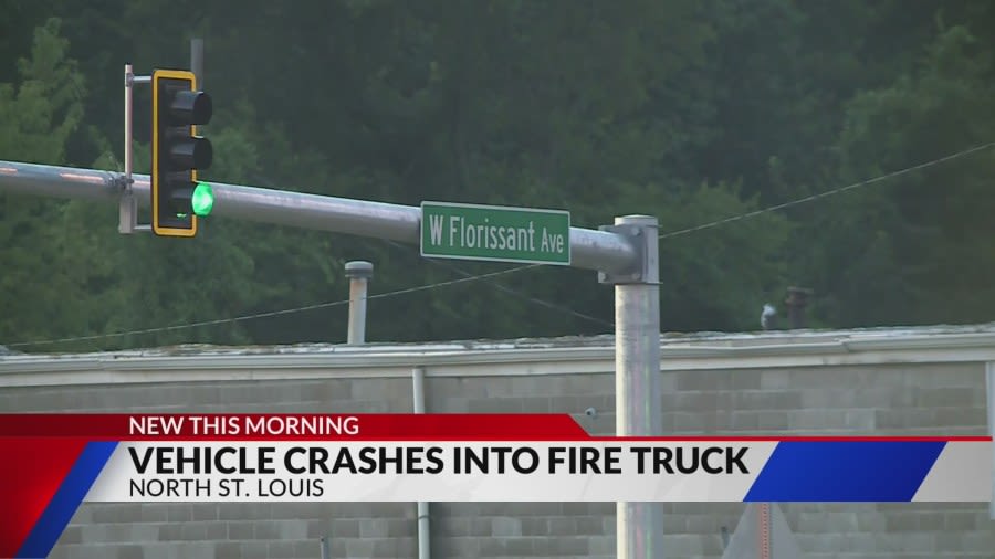 Car crashes into a deployed St. Louis fire truck