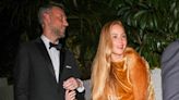 Jennifer Lawrence Changes Into a Gold Velvet Dress for the Globes After-Party at Chateau Marmont