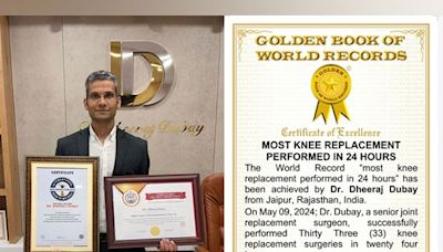 Jaipur Surgeon Shatters World Record in Joint Replacement Surgeries