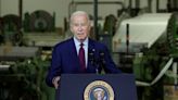 Biden mocks Republicans over impeachment talk, touts jobs in Maine