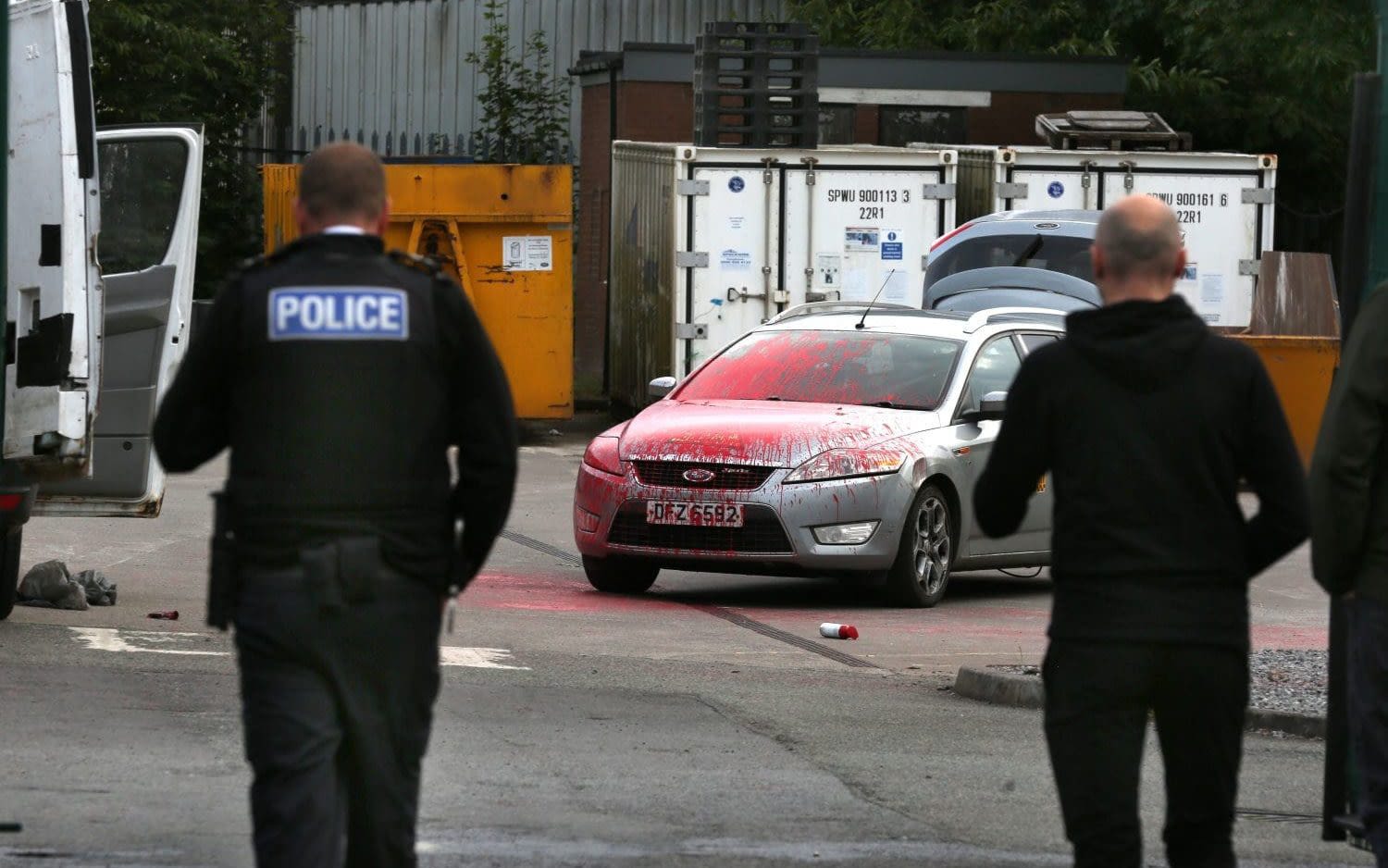 Pro-Palestine protesters arrested after van driven through factory gates