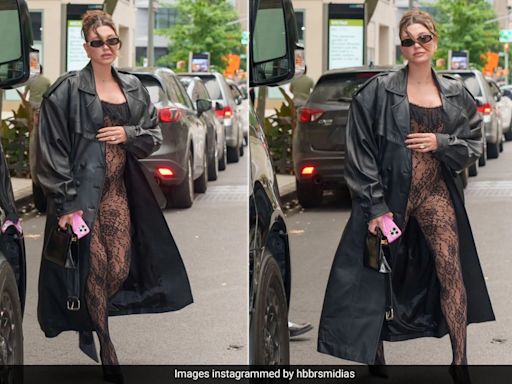 Hailey Bieber In A Black Lace Jumpsuit Is On The Right Track To Become A Supermodel Mom