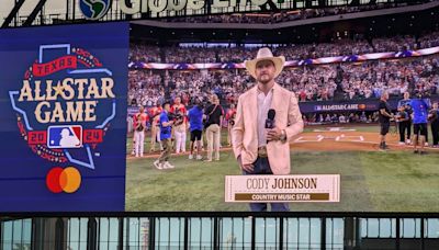How did country music star Cody Johnson do singing the National Anthem at the MLB All-Star Game?