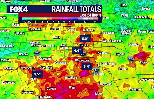 Dallas Weather: Heavy rain leads to flooding in parts of North Texas