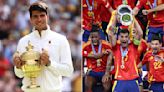 Spain revels in golden Sunday as Carlos Alcaraz and men’s football team emerge victorious