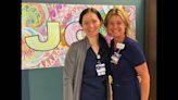 Former childhood cancer patient training under nurse who treated her