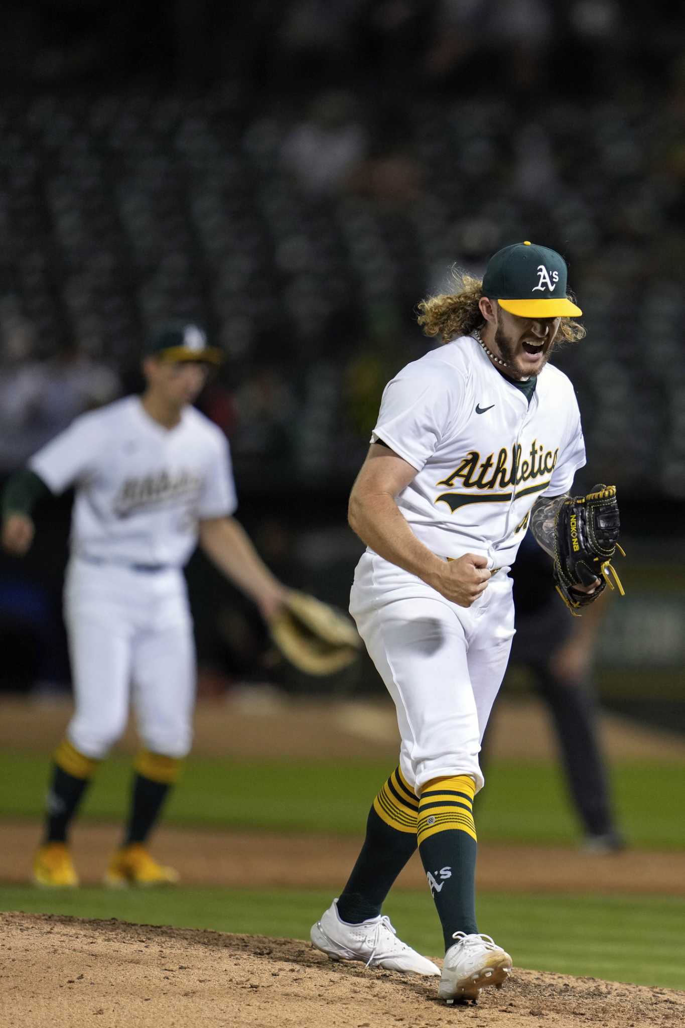 Joey Estes goes the distance and Athletics beat Angels 5-0