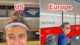 I've spent more than 100 hours riding the rails in the US and Europe. Here are 8 differences I noticed between train travel in each place.