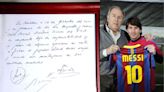 Comienza la subasta de la servilleta del primer contrato de Messi: ¿cuánto es la fortuna de su precio de salida?