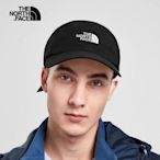 【The North Face 官方旗艦】北面男女款黑色防水透氣棒球帽｜3SHGJK3