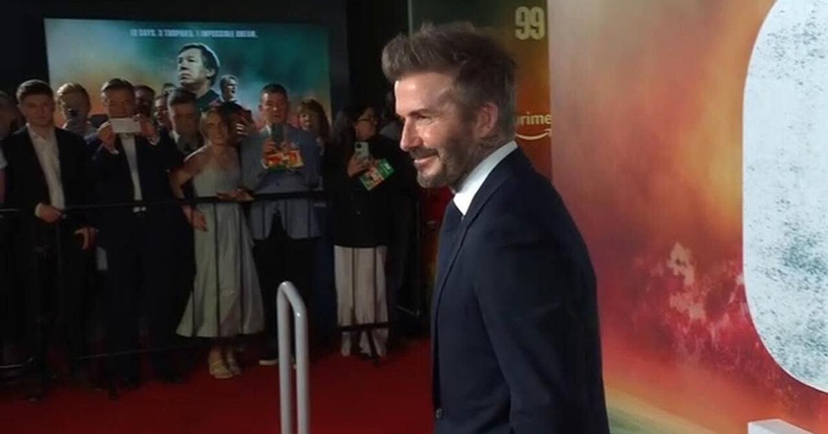 Beckham wows fans in rare Manchester visit, promotes 'personal' Man United documentary
