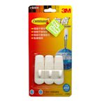 3M 思高牌 無痕 27002 小型無痕掛勾 3支入 附3膠條 承重450g 約60x21mm