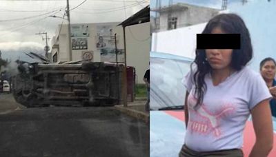 VIDEO: Rescatan a mujer que iba a ser linchada en Puebla; la descubrieron robando un auto
