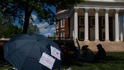 UVa student protest remains subdued in its second day