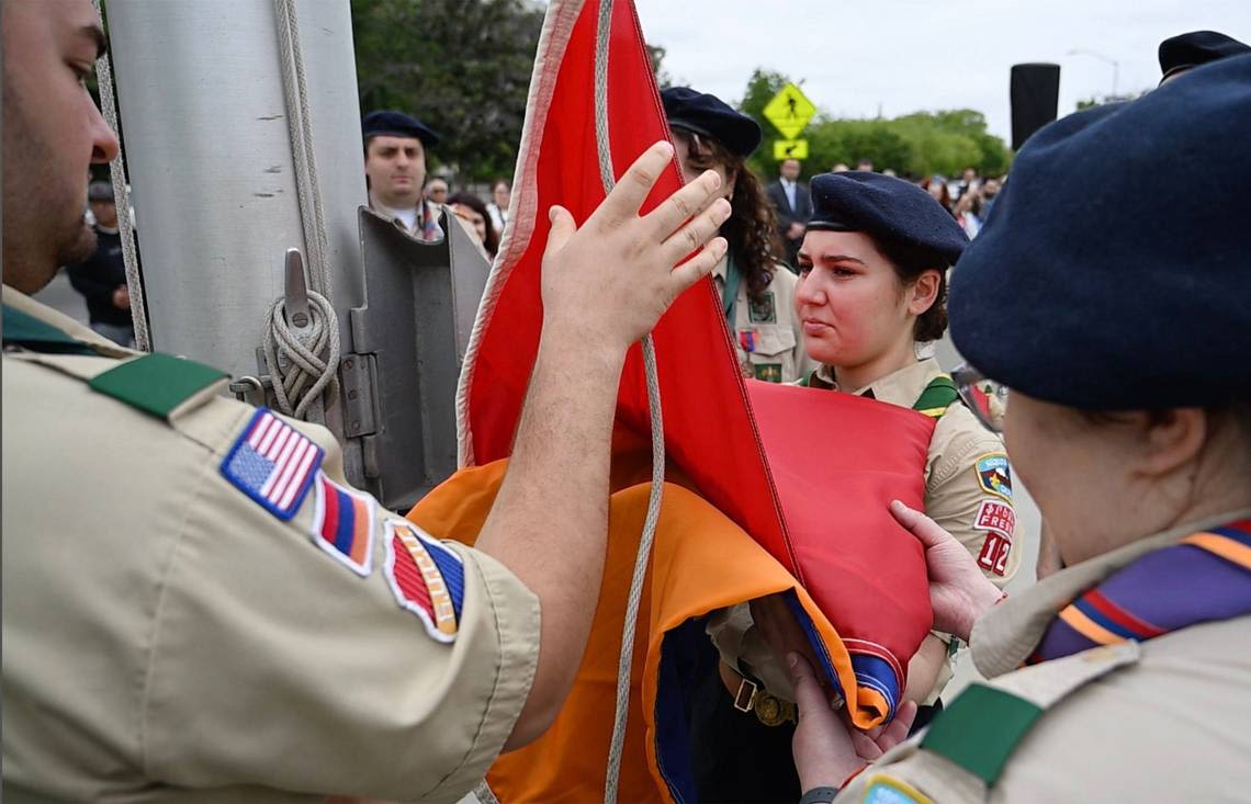 Armenian genocide remembered with events in Fresno, including flag-raising at City Hall