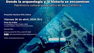 Conferencia sobre arqueología subacuática en Baja California