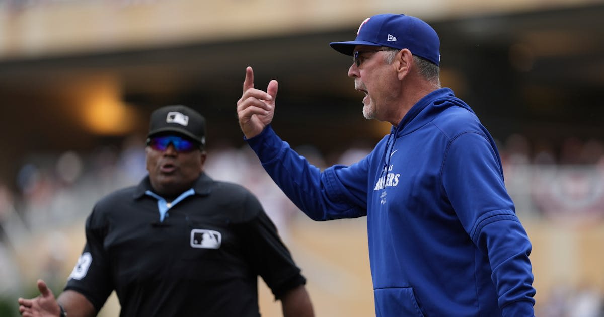 Rangers manager Bochy ejected over overturned strike three call to Julien