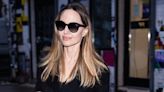 Angelina Jolie Carries Her Favorite Tote Bag While Matching in Black With Her Kids