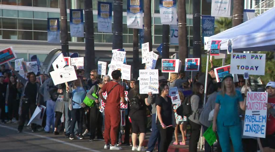 Rady Children’s Hospital nurses hit picket lines in historic strike