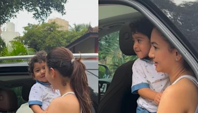 Gauahar Khan Spotted With Son Zehaan, Fans Say 'He Is Mini Version Of Zaid' - News18